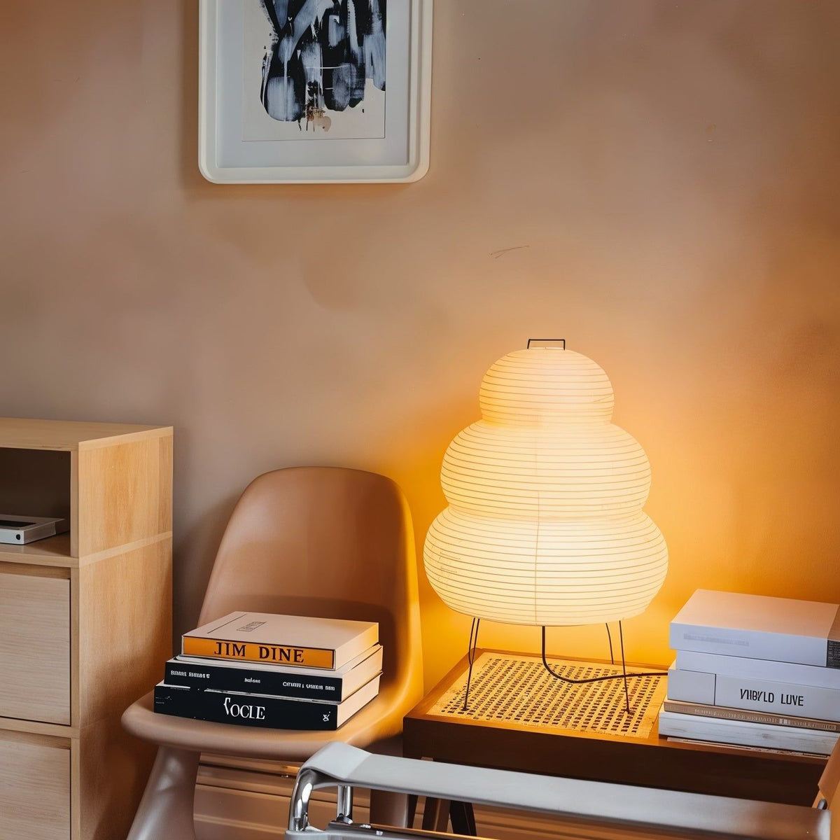 Tranquilux Paper Japanese-Inspired Table Lamp