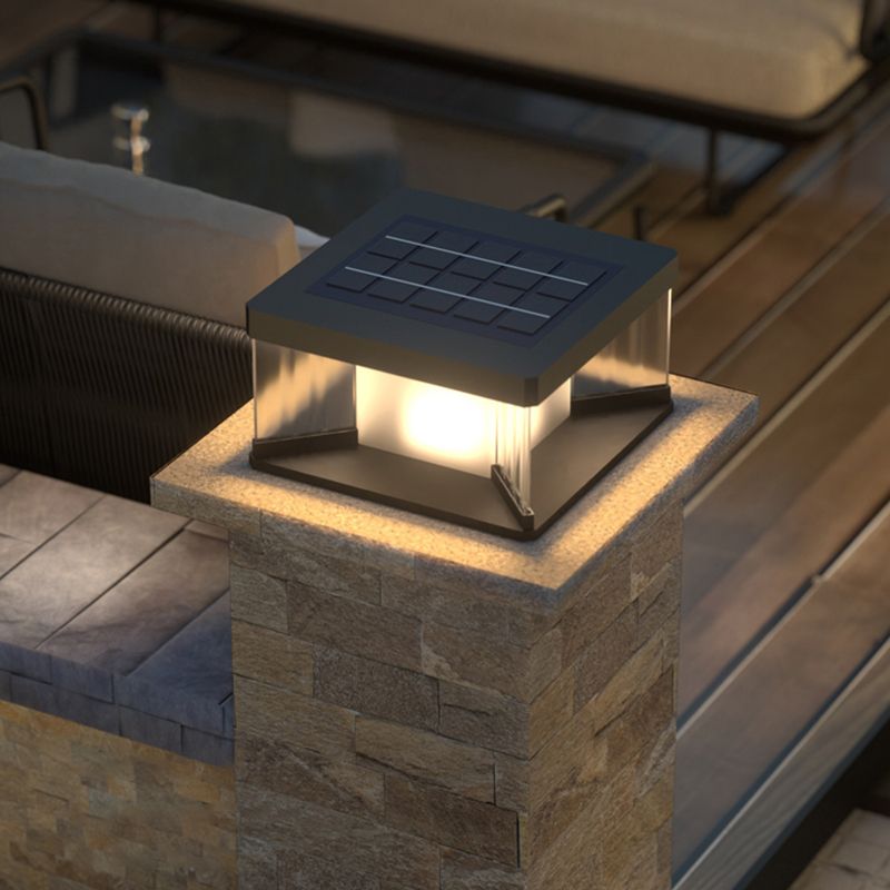 Ray LED Rectangular Metal Wall Lamp Post - Lamp Outdoor
