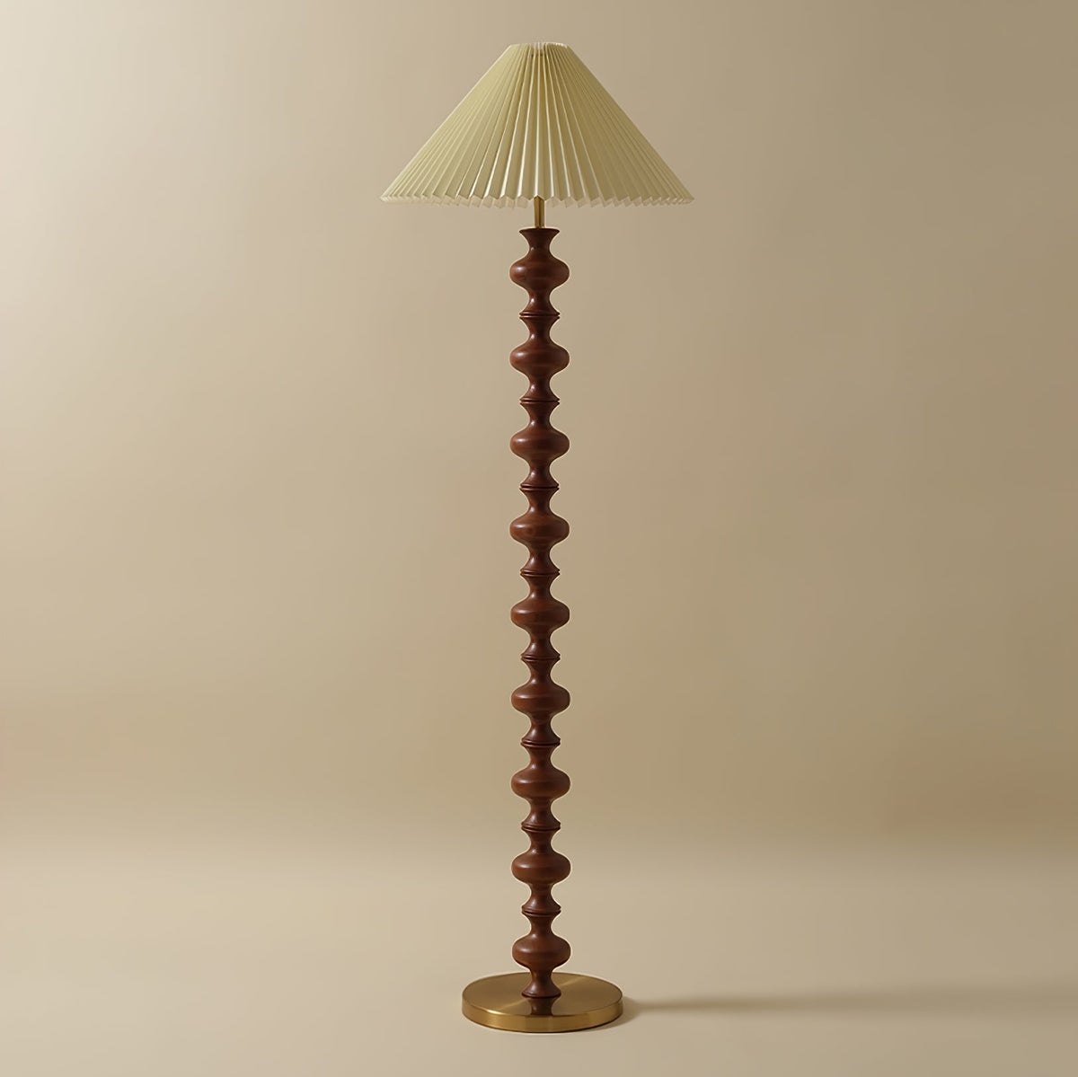Sylirora Wood Fabric Floor Lamp