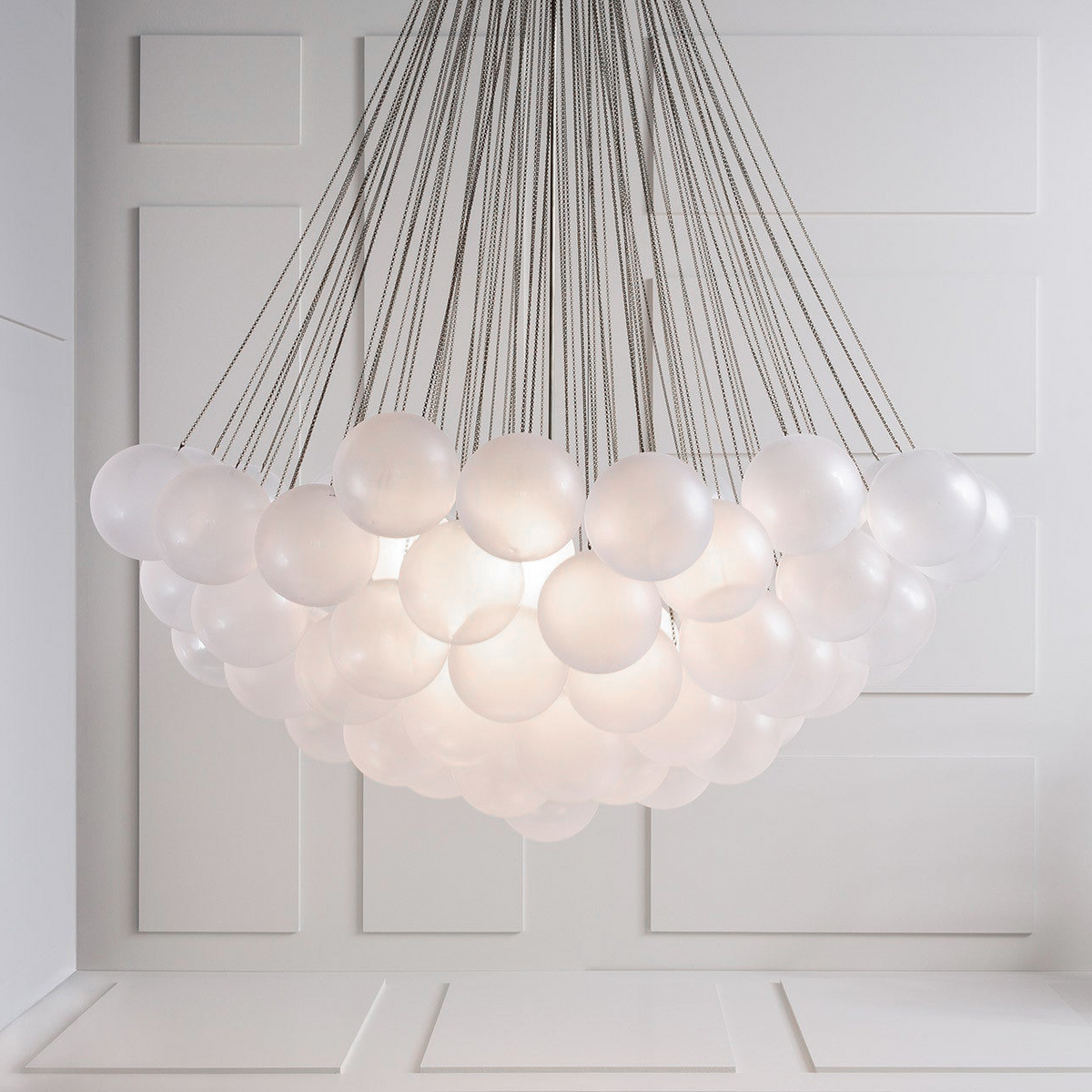Eiririra Chandelier Bubble Frosted Glass
