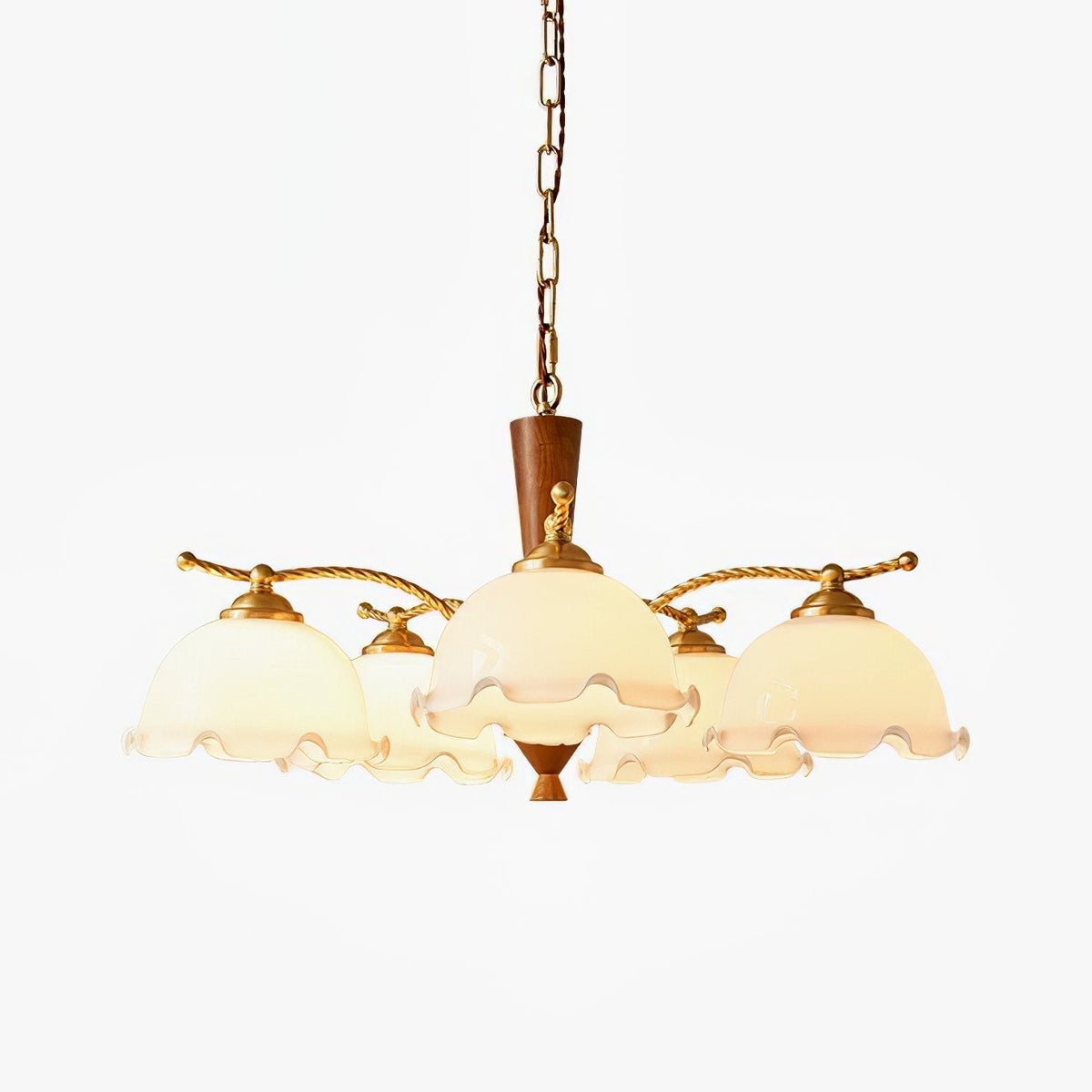 Daisy Vintage Glass Chandelier