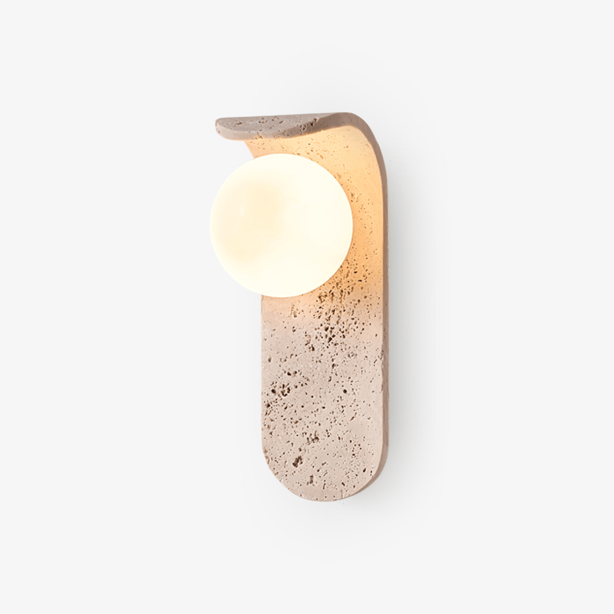 Arkoviel Sconce-Frame Travertine Wall Light