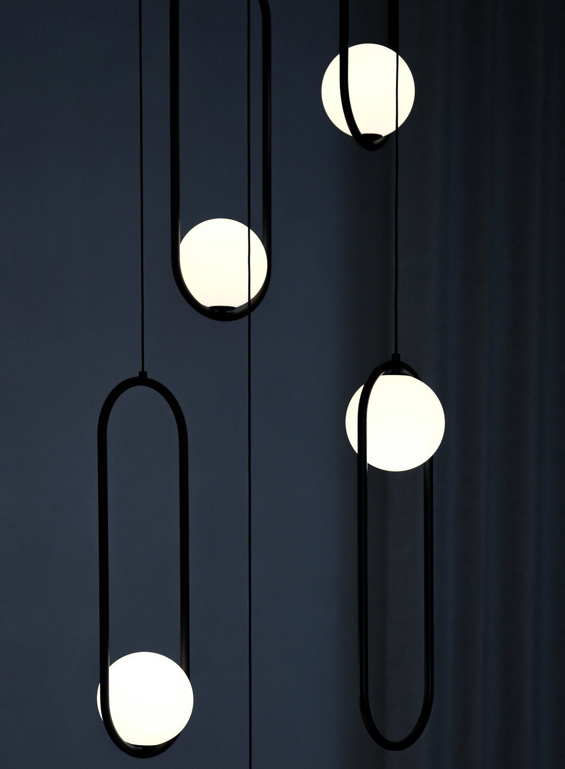 Cyvora Modern Minimalist Combination Glass Chandelier