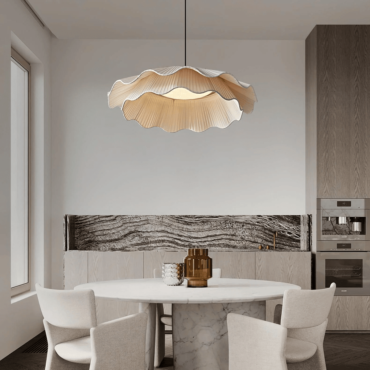 Zaeva Fabric Wave Pendant Light
