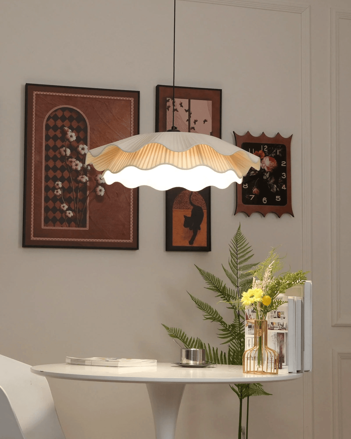Zaeva Fabric Wave Pendant Light
