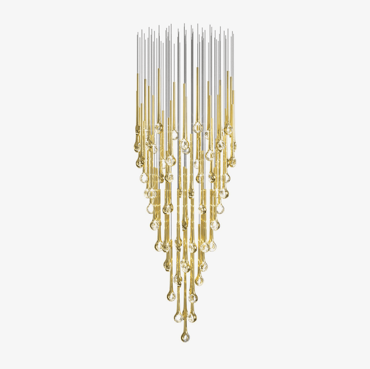 Cicarir Gradient Gold Glass Chandelier