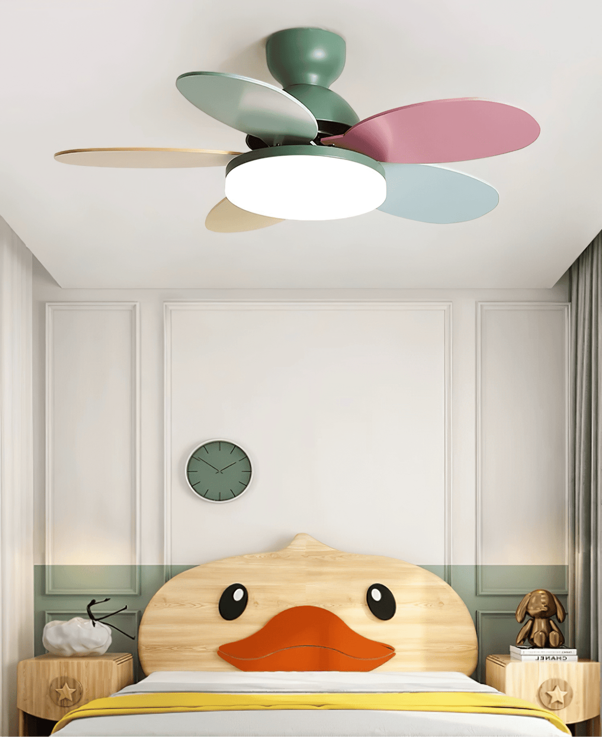 Hoda Wood Ceiling Fan Light