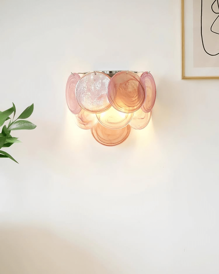 Gajin Disc Glass Indoor Wall Light