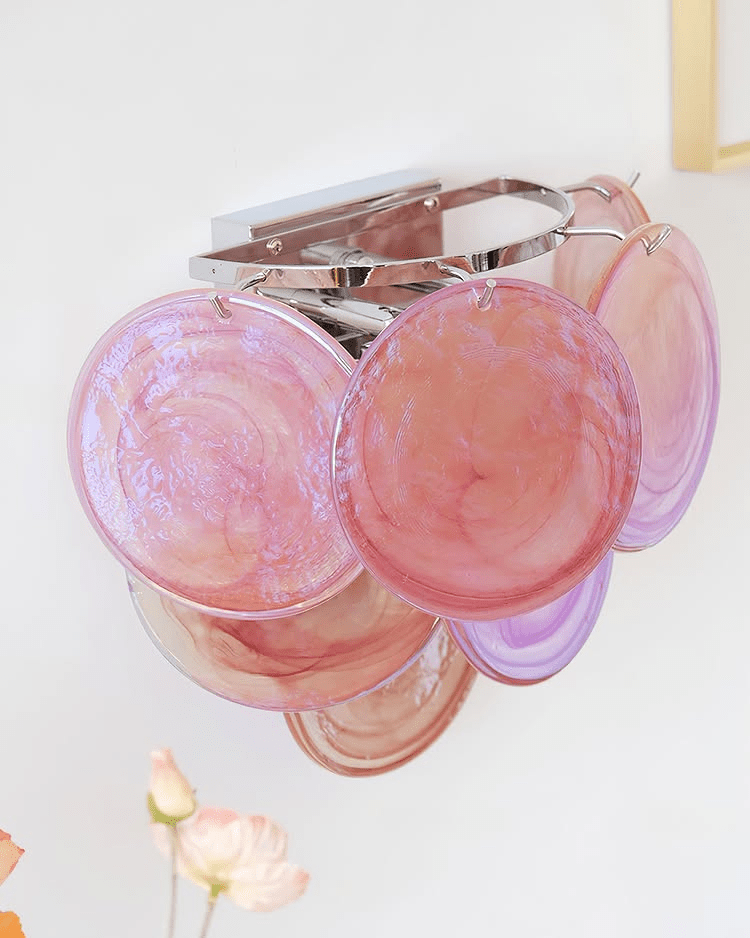 Gajin Disc Glass Indoor Wall Light