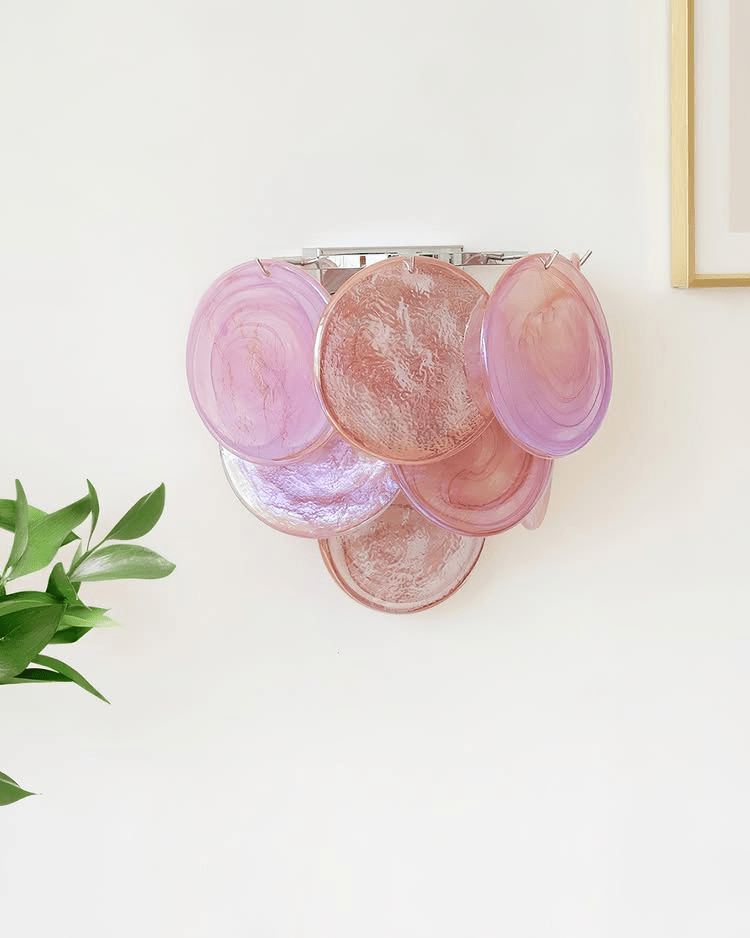 Gajin Disc Glass Indoor Wall Light