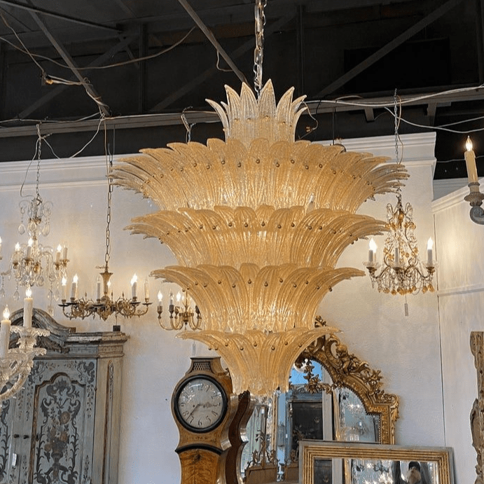 Ismavelle Glass Palmette Chandelier