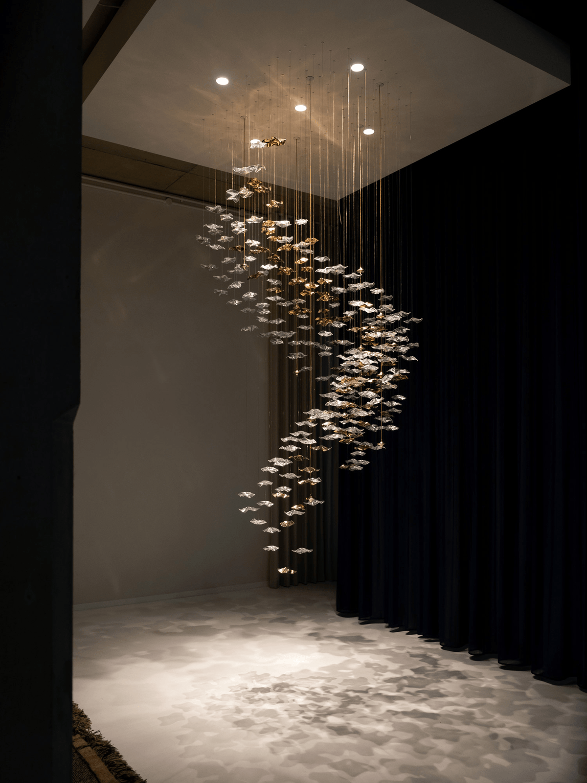 Velaise Luxury Tidal Art Glass Pendants Lamp