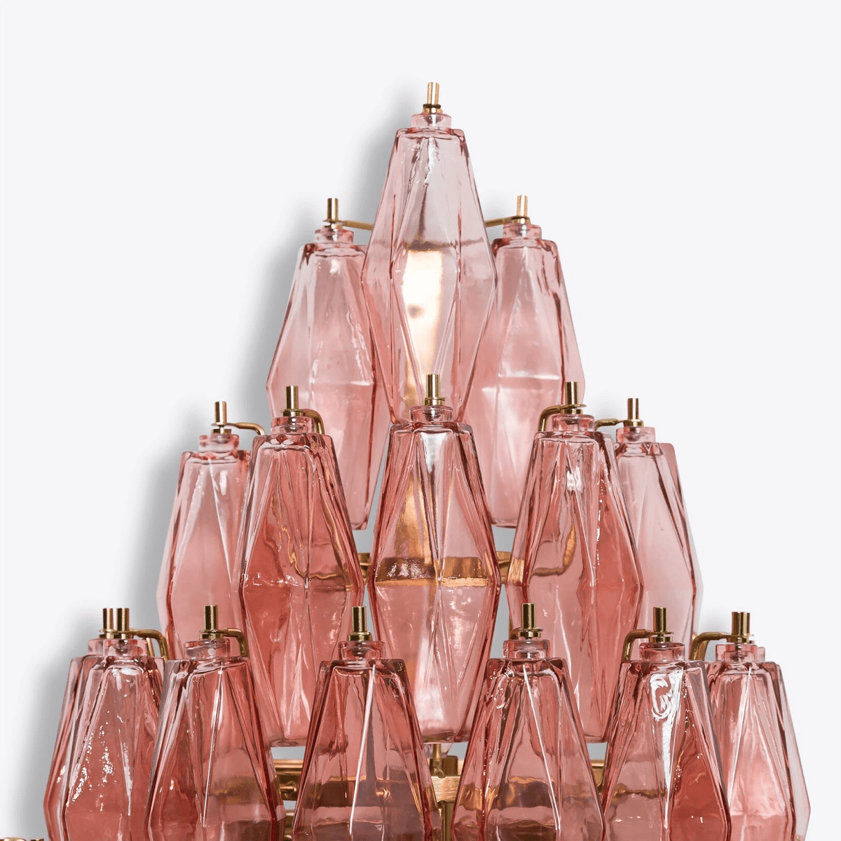Zara Wall Light Amber Diamond Polyhedron Vintage