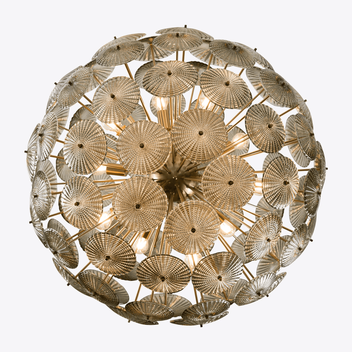 Celararia Chandelier Sputnik Dandelion Burst Glass