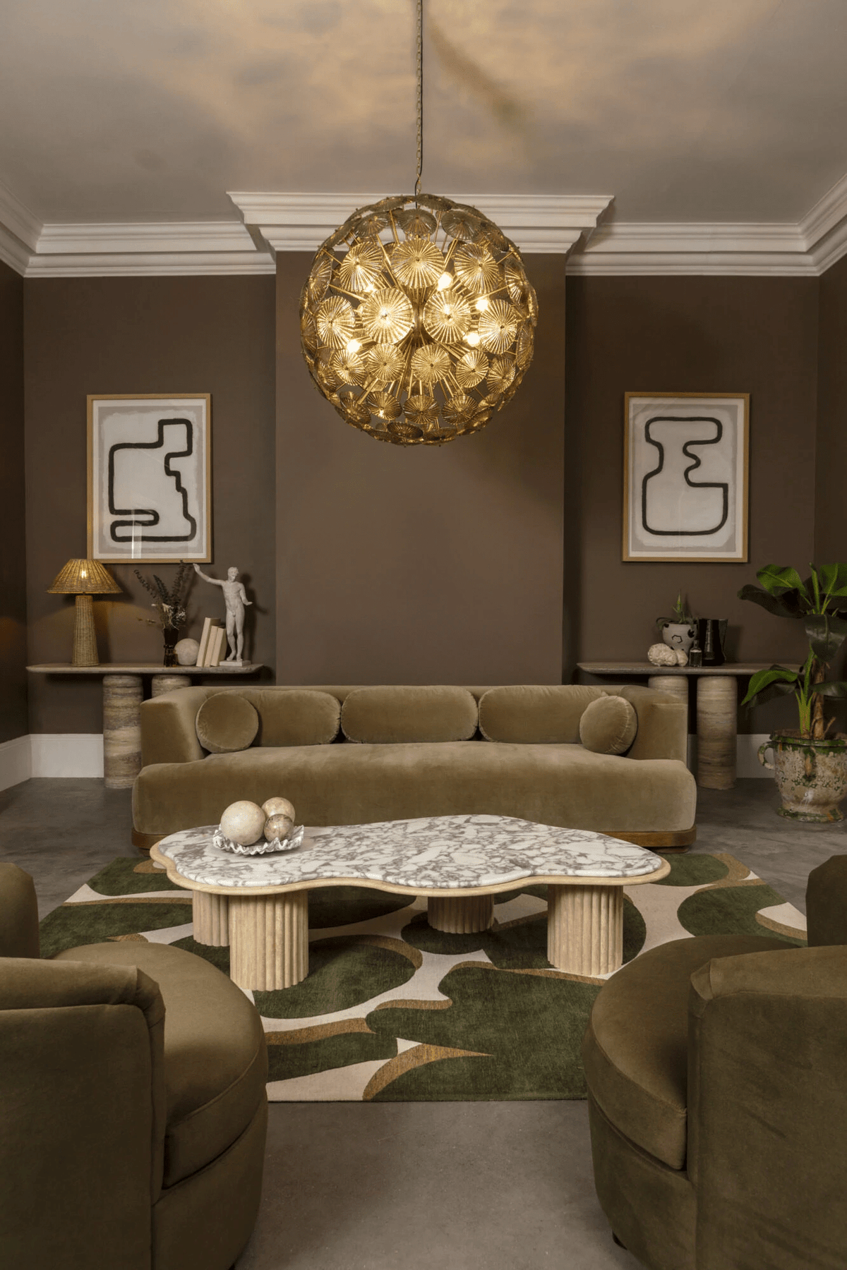 Celararia Chandelier Sputnik Dandelion Burst Glass