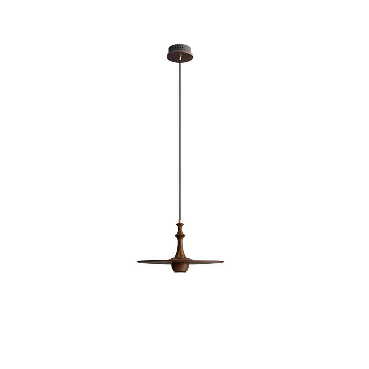 Spindle Wooden Spin Pendant Light