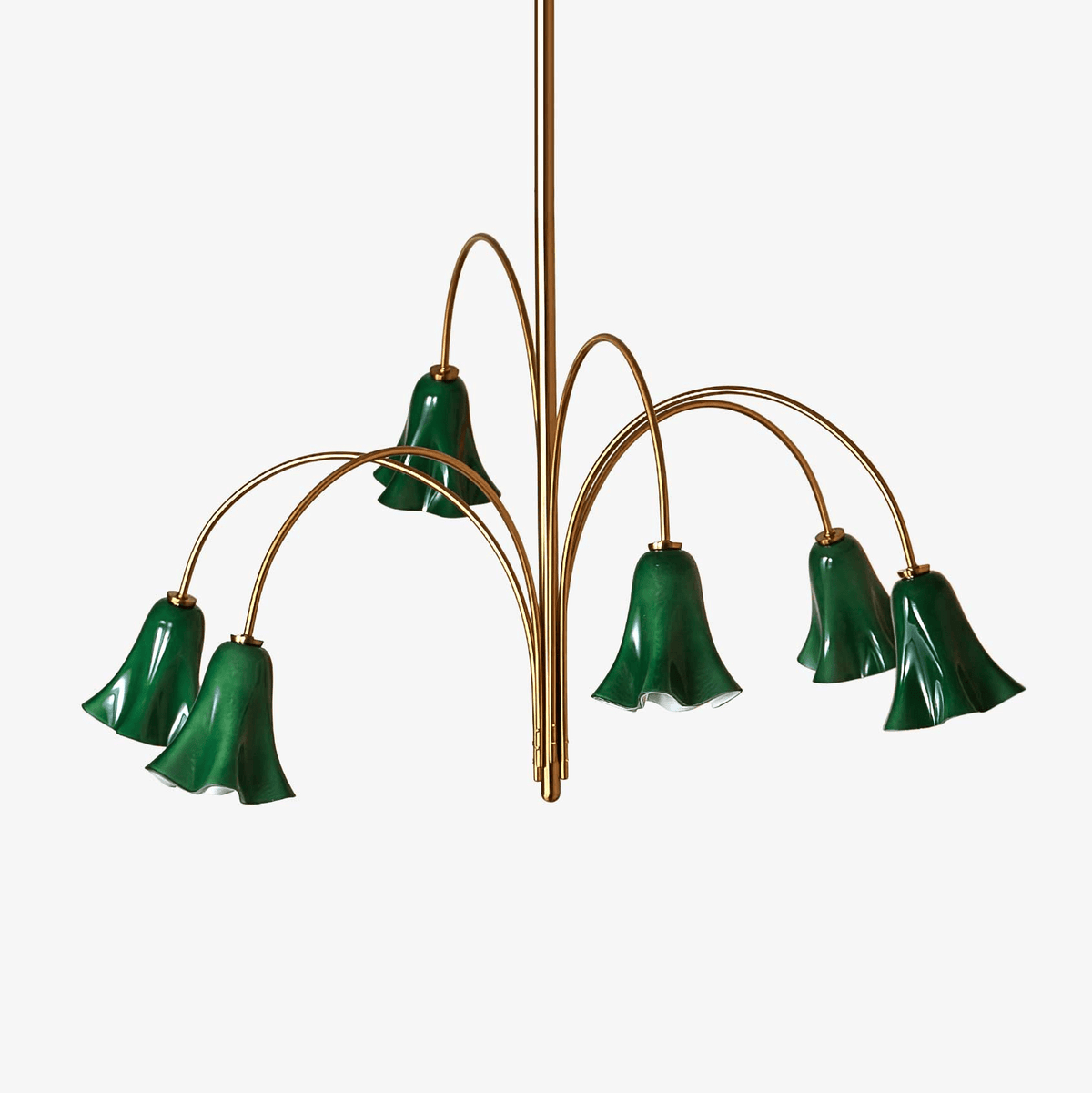 EmeraldBell Glass Pendant Chandelier