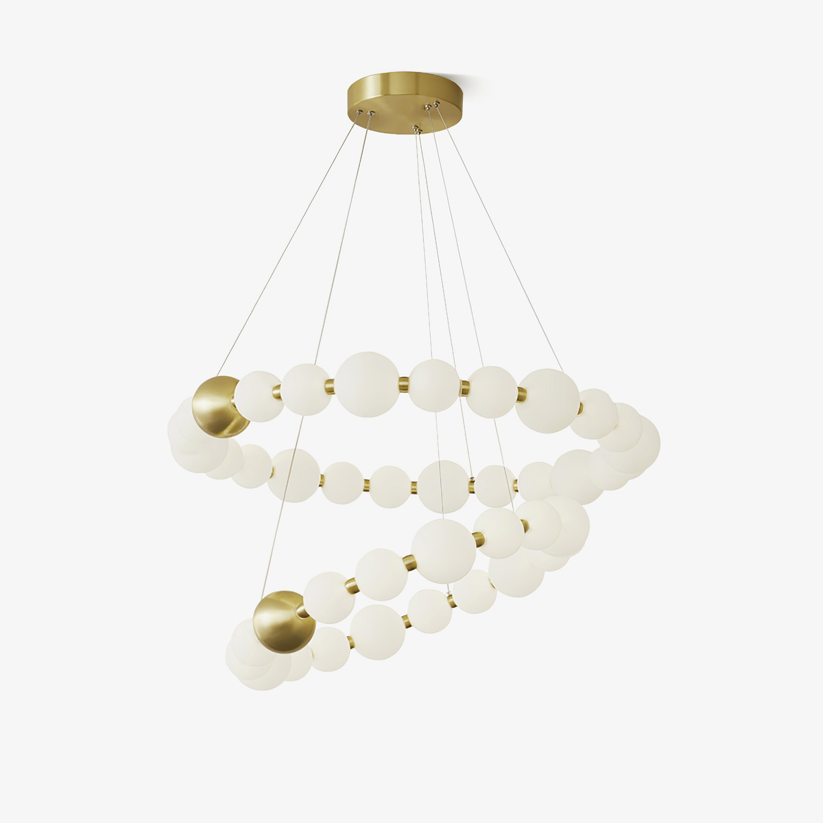 Hevrin Elegance Art Pearls Plastic Chandelier