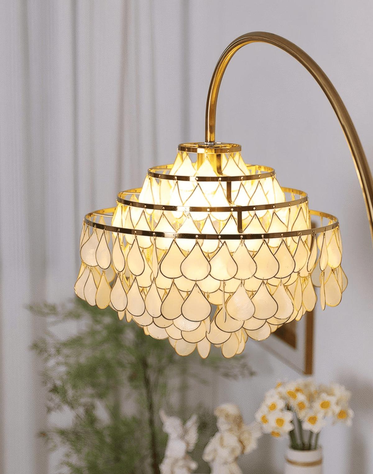 Emily Luxury Shell Floor Lamp
