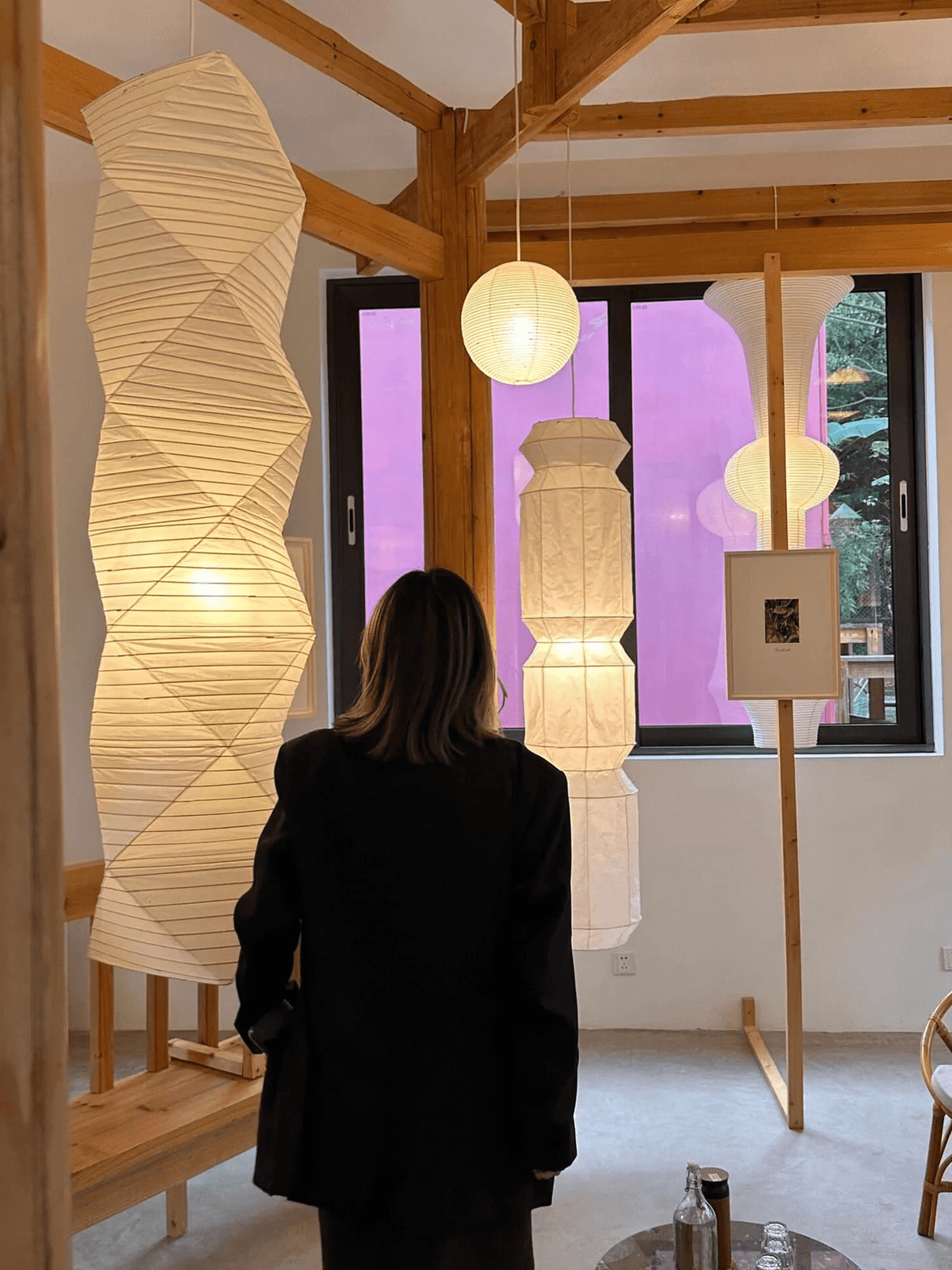 Elsie Vinyage Paper Pendant Light