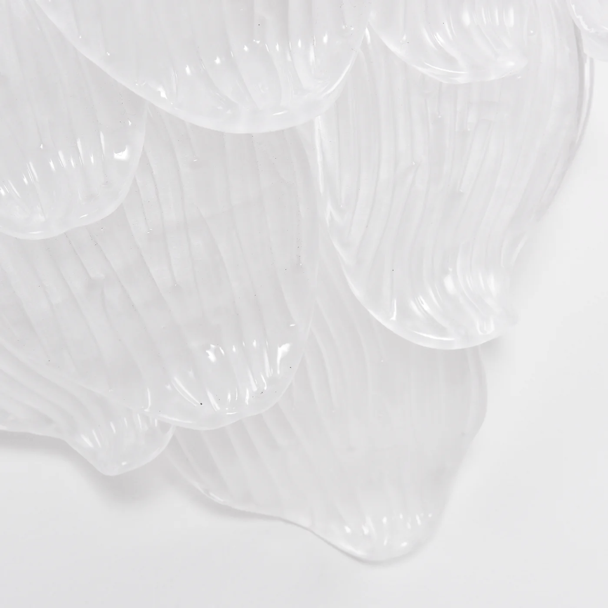 Lioriniella Wall Lamp Murano Glass Petal Frosted Cascading