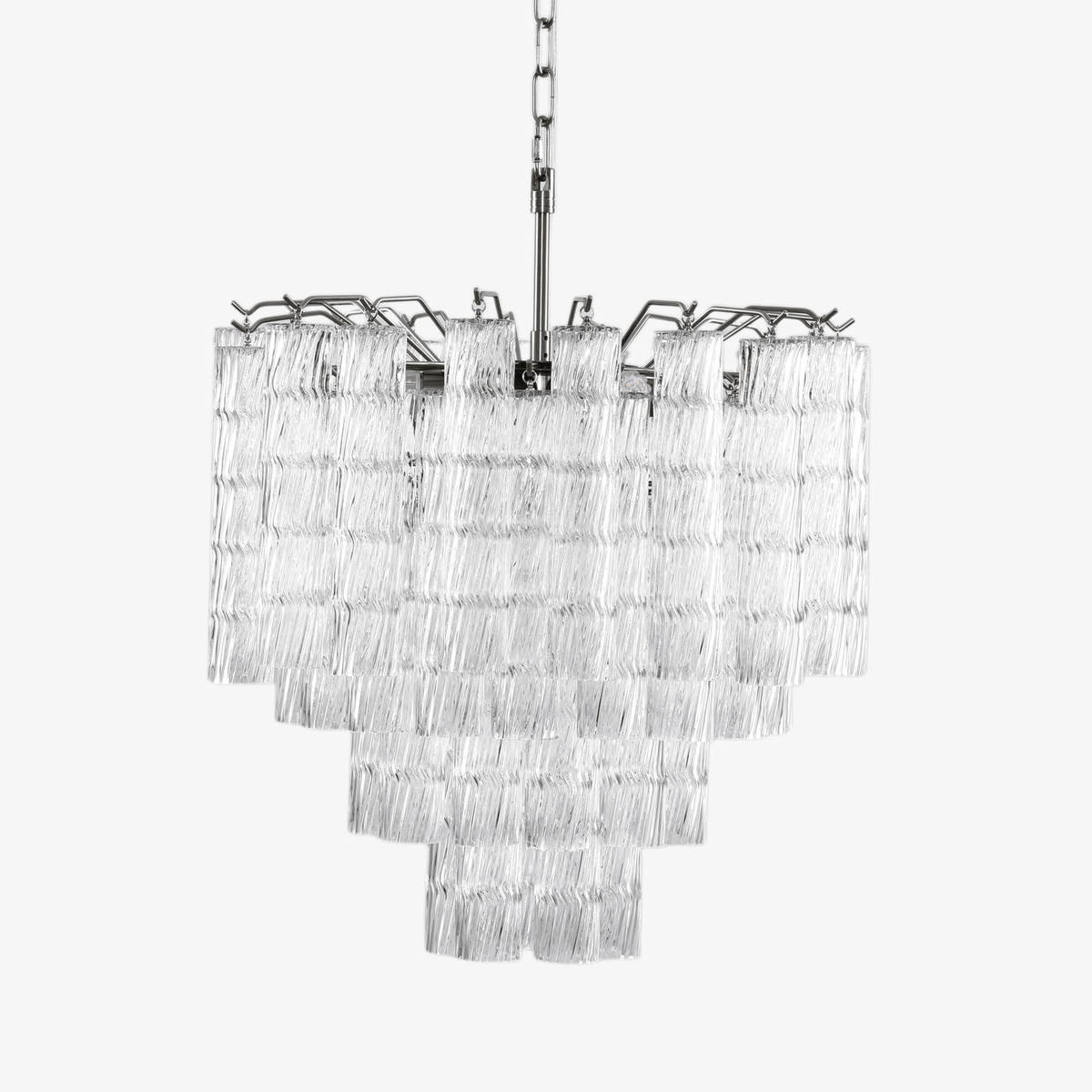 Veliella Chandelier Murano Glass Tiered Cascading Waves