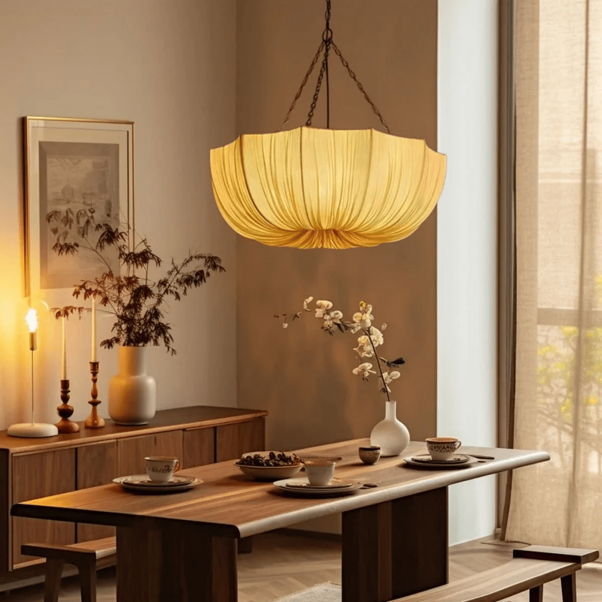 Yapia Fabric Pendant Light
