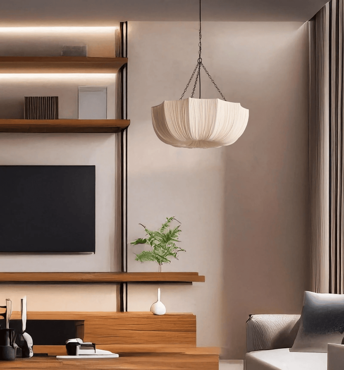 Yapia Fabric Pendant Light