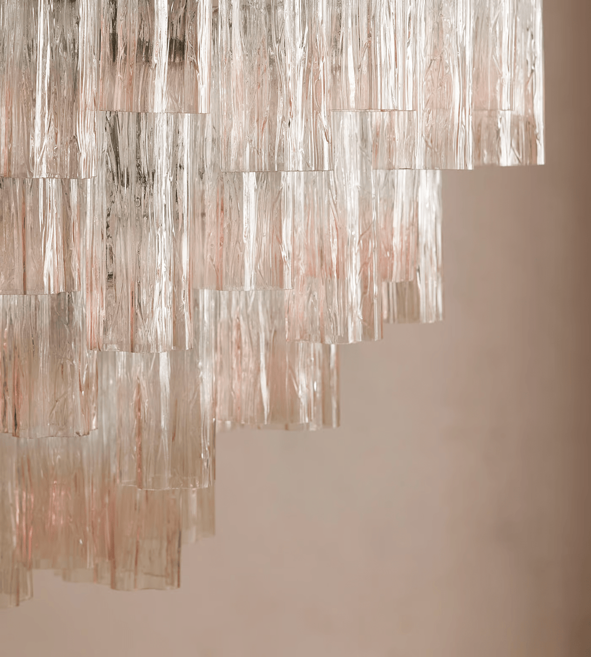 Celeira Chandelier Murano Glass Tiered Green