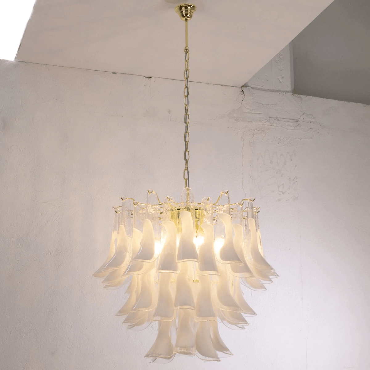 Eiroeon Chandelier Murano Glass Tiered Italian