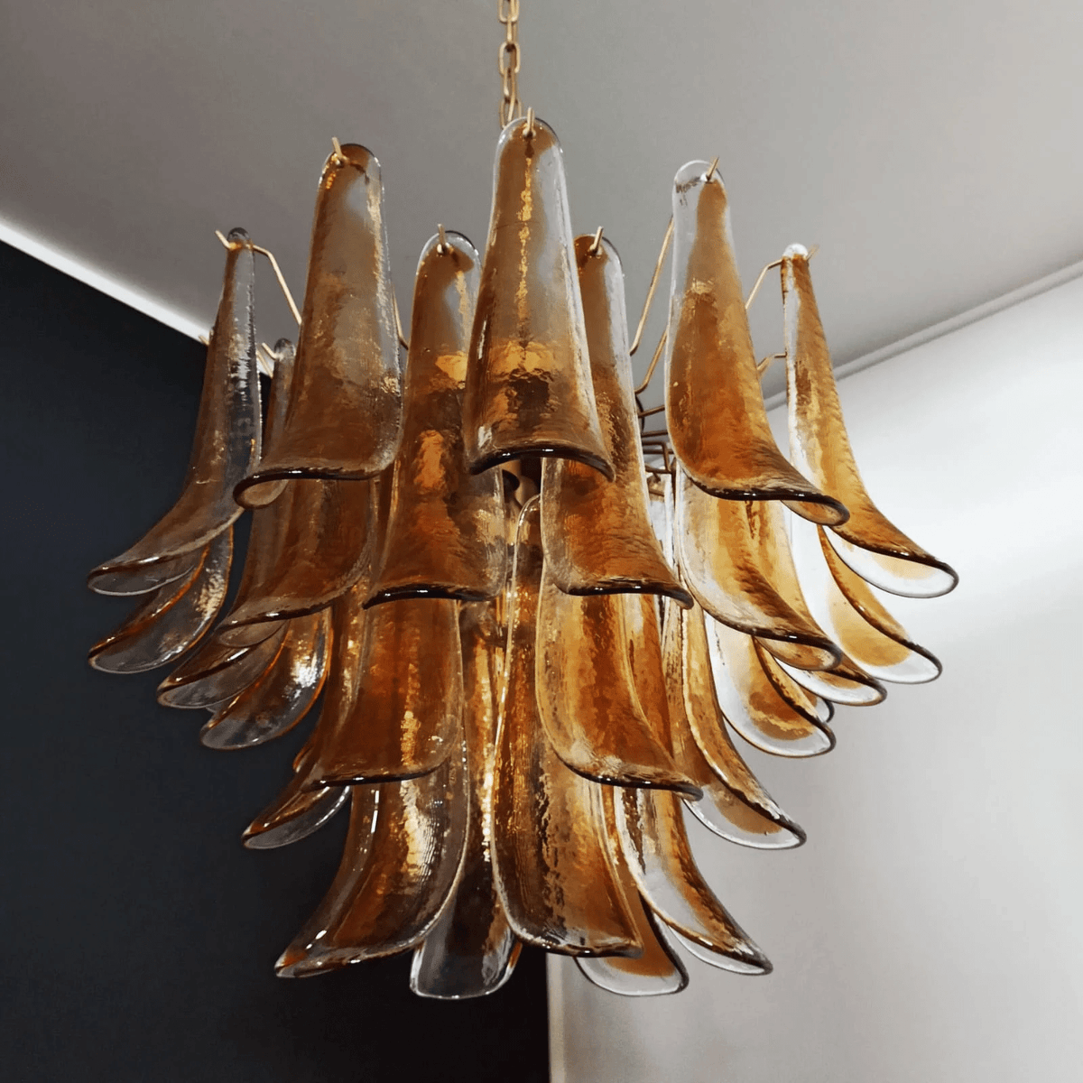 Eiroeon Chandelier Murano Glass Tiered Italian