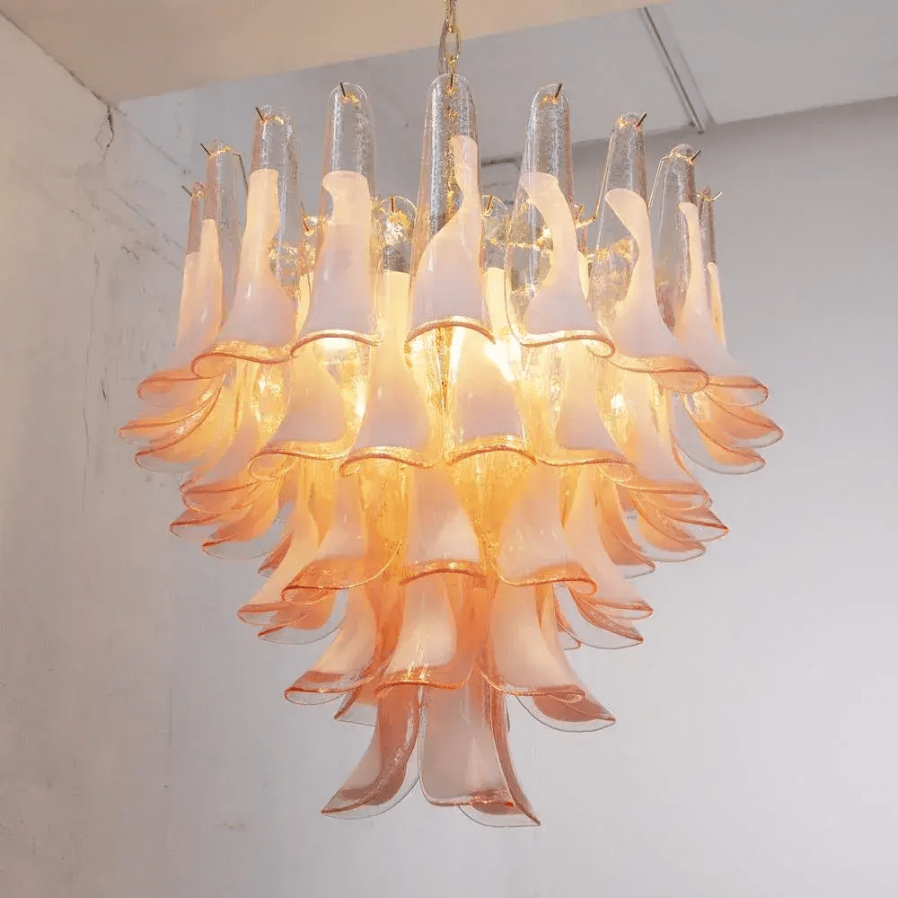 Eiroeon Chandelier Murano Glass Tiered Italian