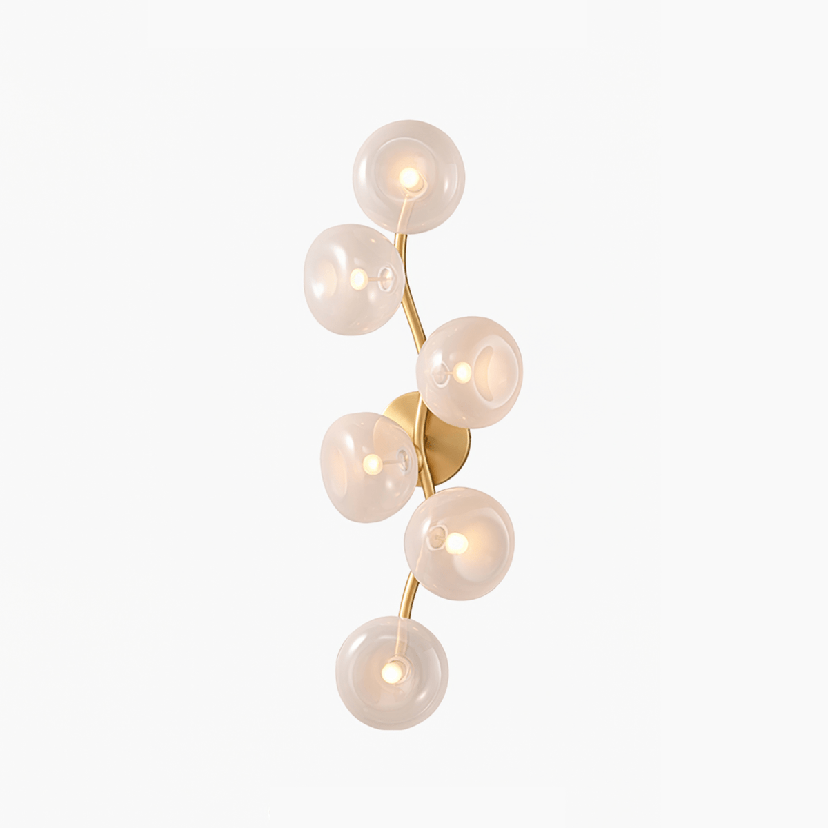 Velarina Wall Lamp Vine Nordic Art Glass Metal