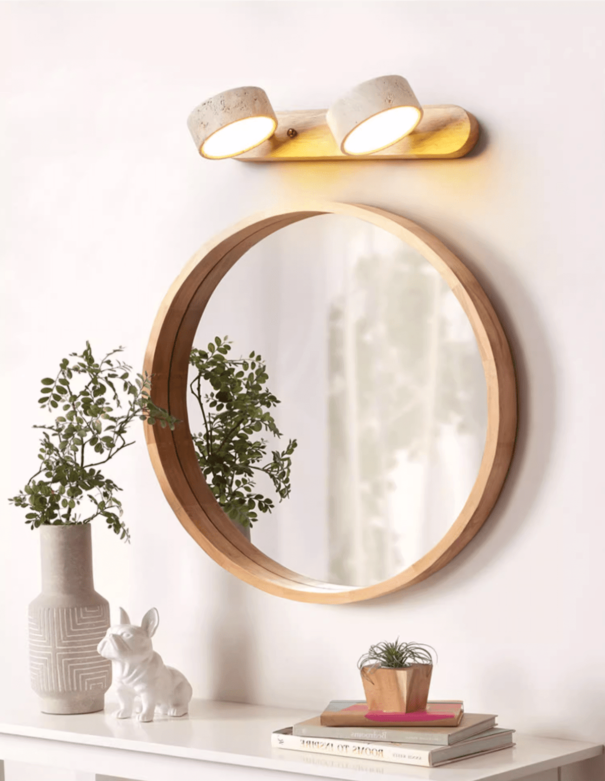 Hewen Travertine Duo Indoor Wall Light