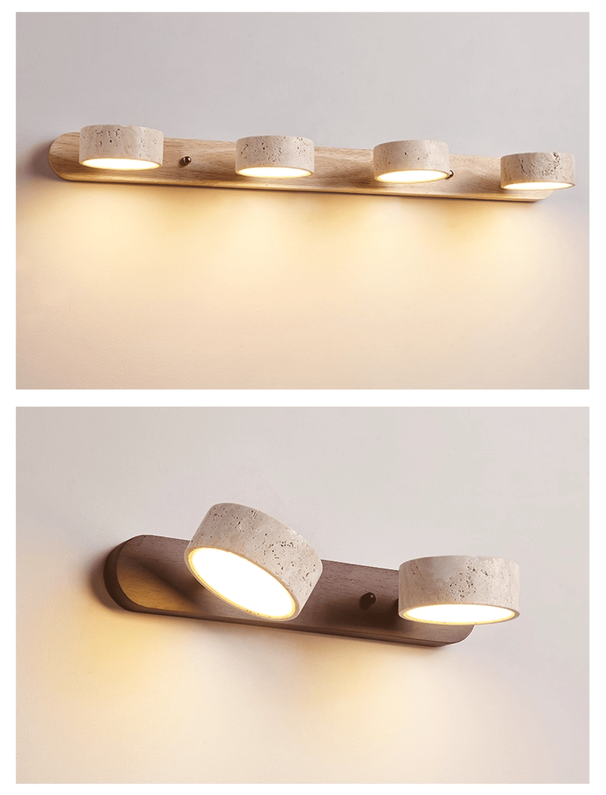 Hewen Travertine Duo Indoor Wall Light