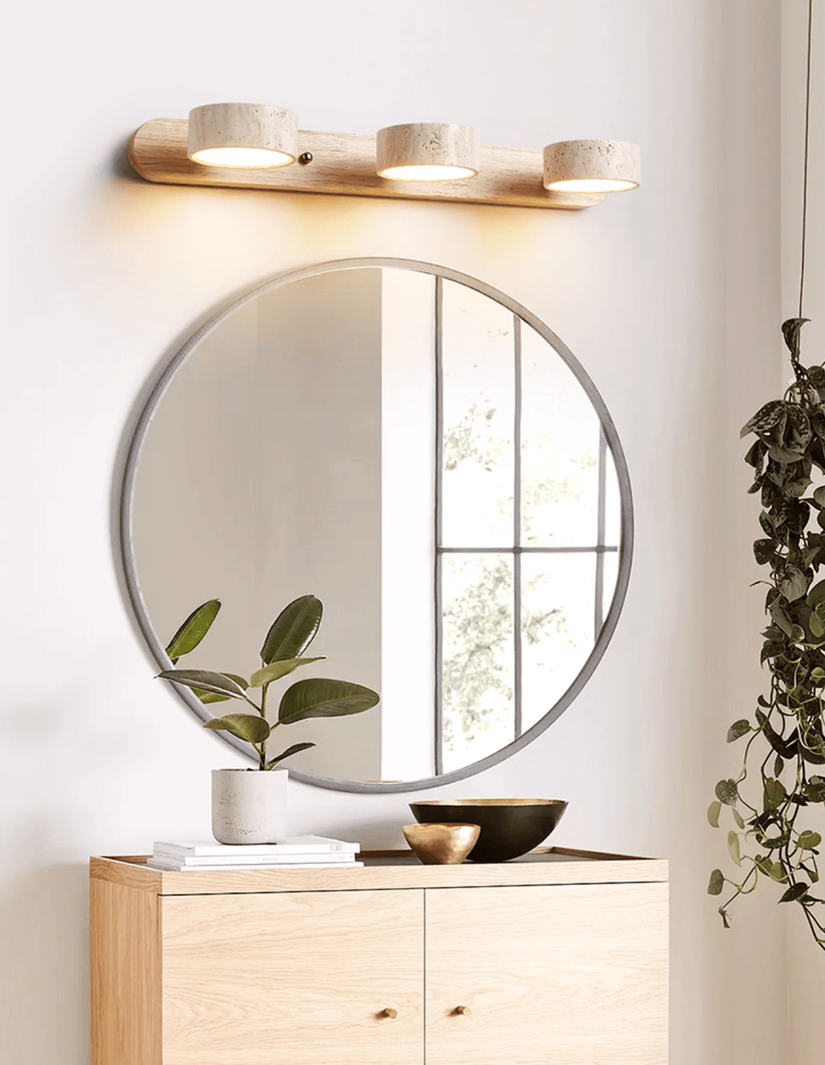 Hewen Travertine Duo Indoor Wall Light
