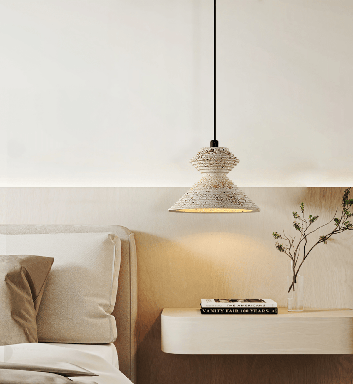 Nyrd Travertine Pendant Light