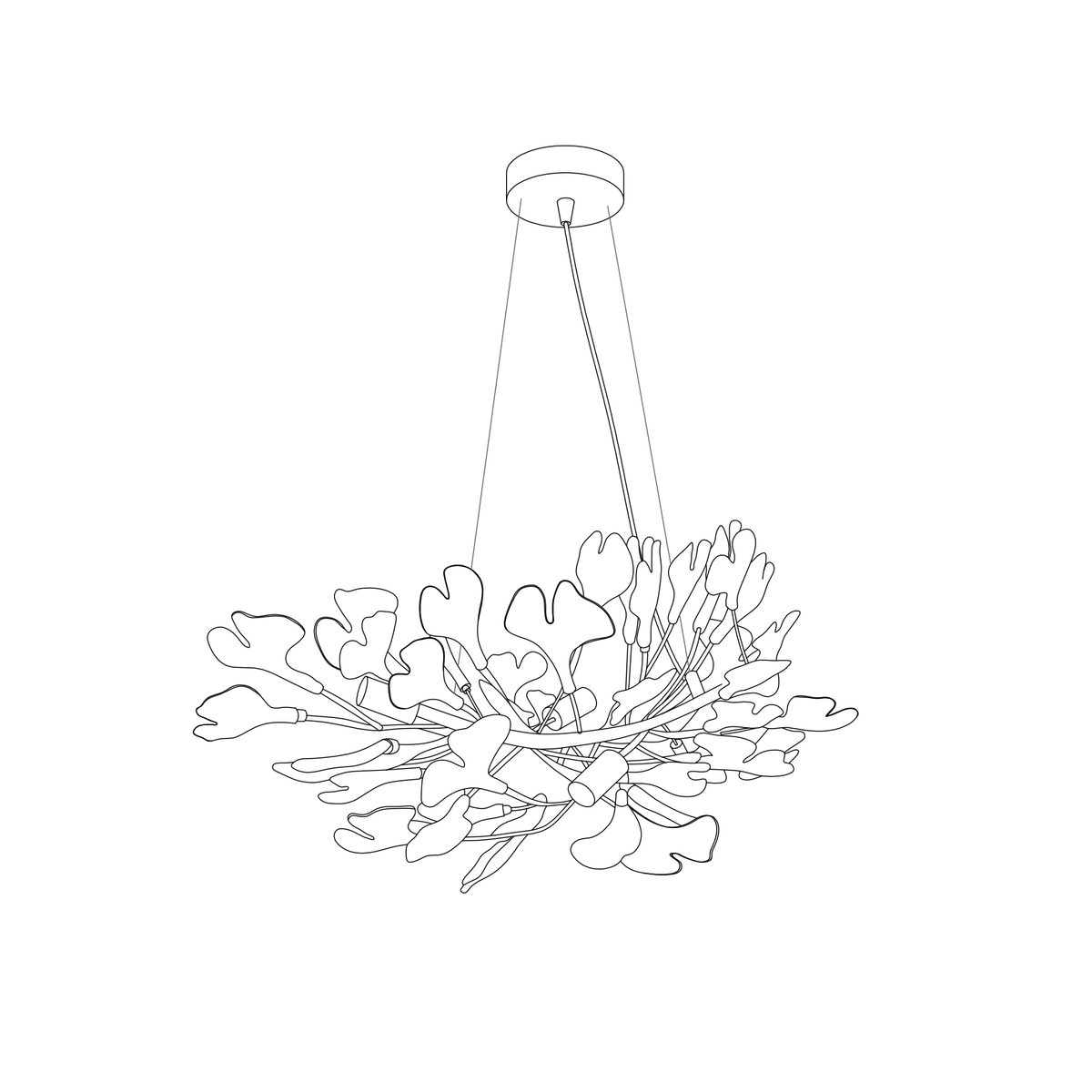 Voena Bloom Gingko Chandelier