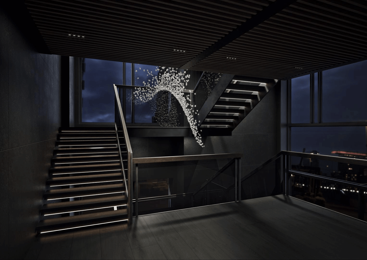 Xejan Raw Crystal Chandelier