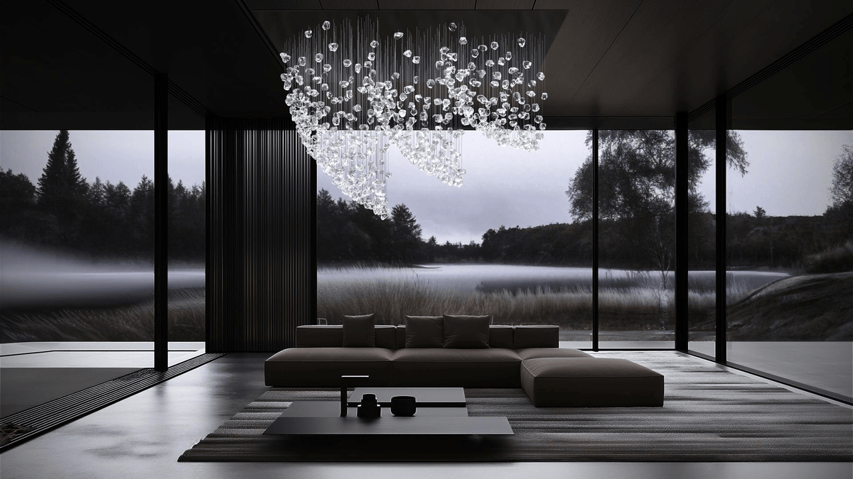 Xejan Raw Crystal Chandelier