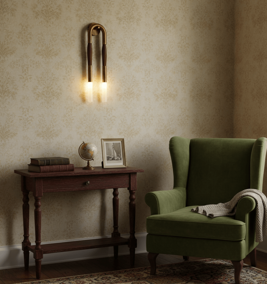 Fazen Horsehair Indoor Wall Light