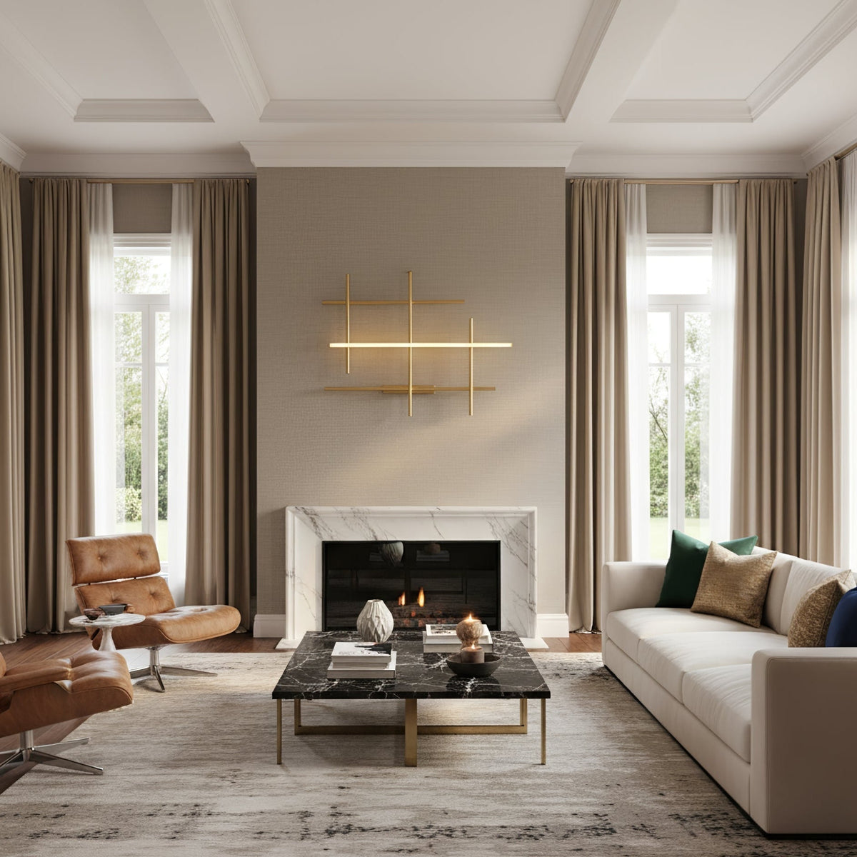 Geometric Linear Wall  Lamp