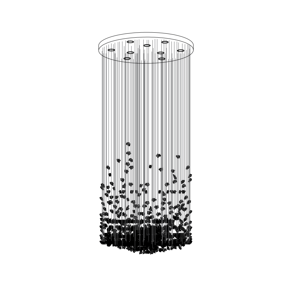 Xejan Raw Crystal Chandelier
