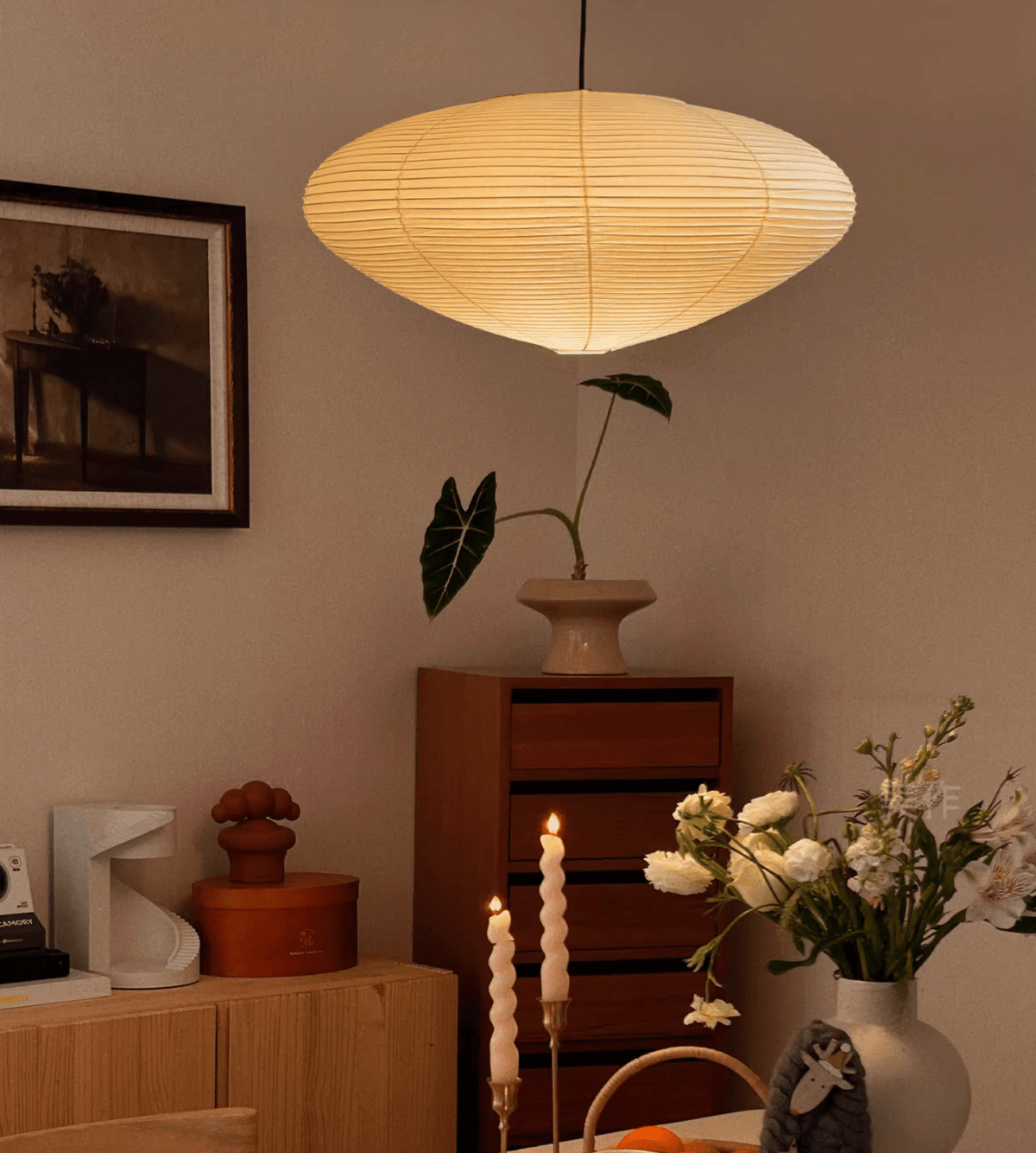 Yawen Washi Paper 15A 21A 26A Pendant Light