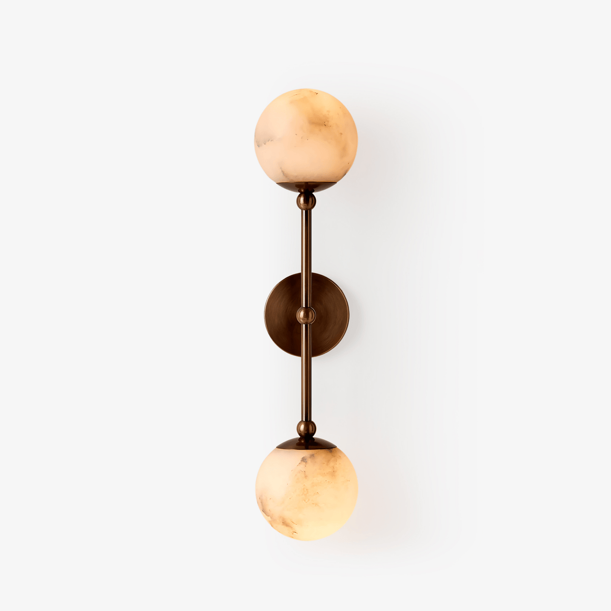 Avenisenne Twobody Celestial Double Alabaster Sconce