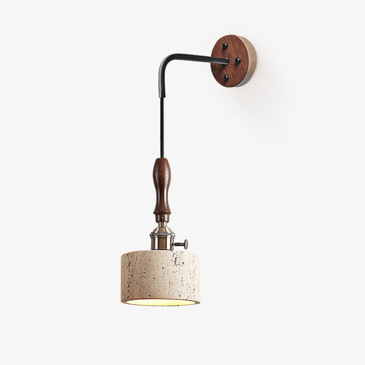 Sven Modern Yellow Travertine Wall Lamp
