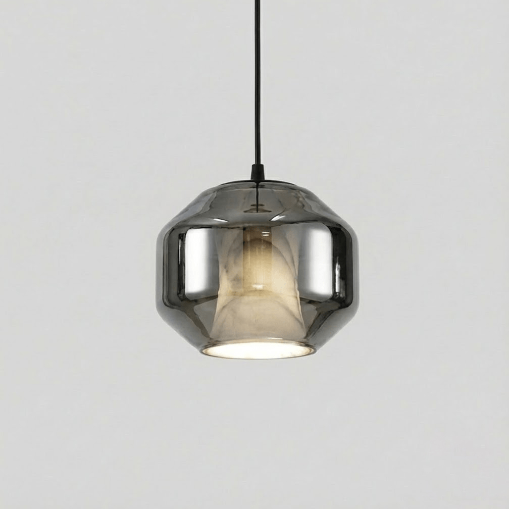 Yikia Alabaster Glass Cylinder Pendant Light