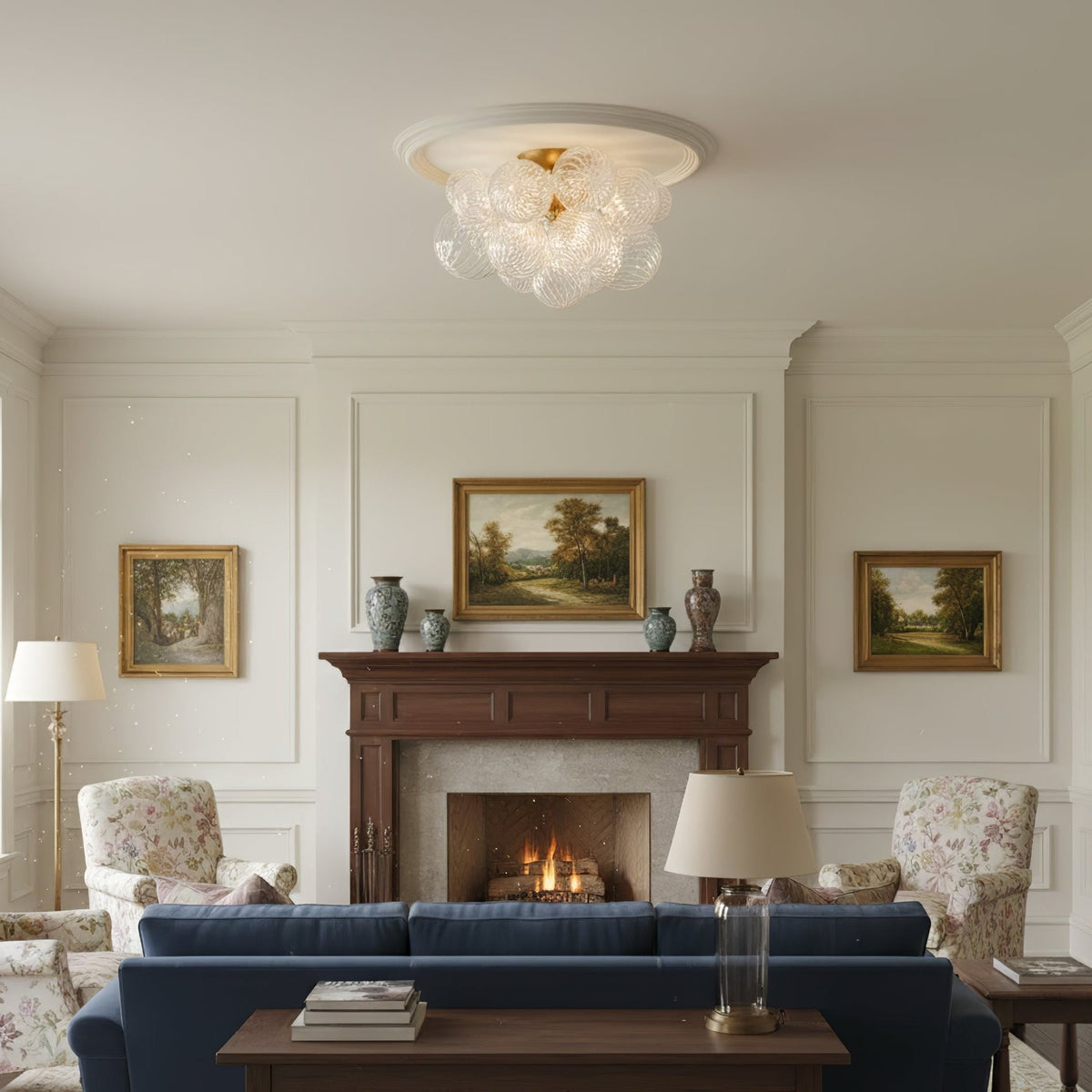Veliira Elegent Glass Ceiling Light