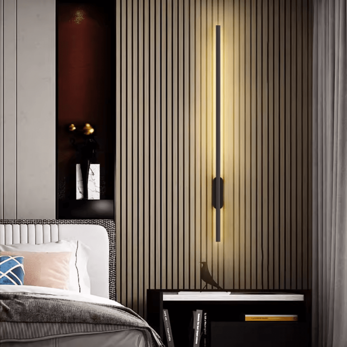 Nomk Black Line Rechargeable Wall Lamp