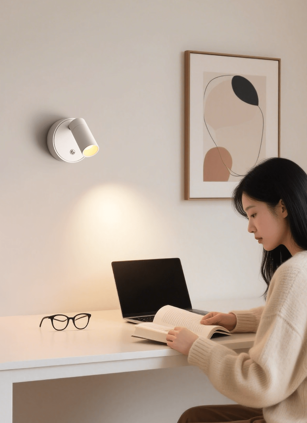Dorv Pivot Rechargeable Acrylic Wall Light